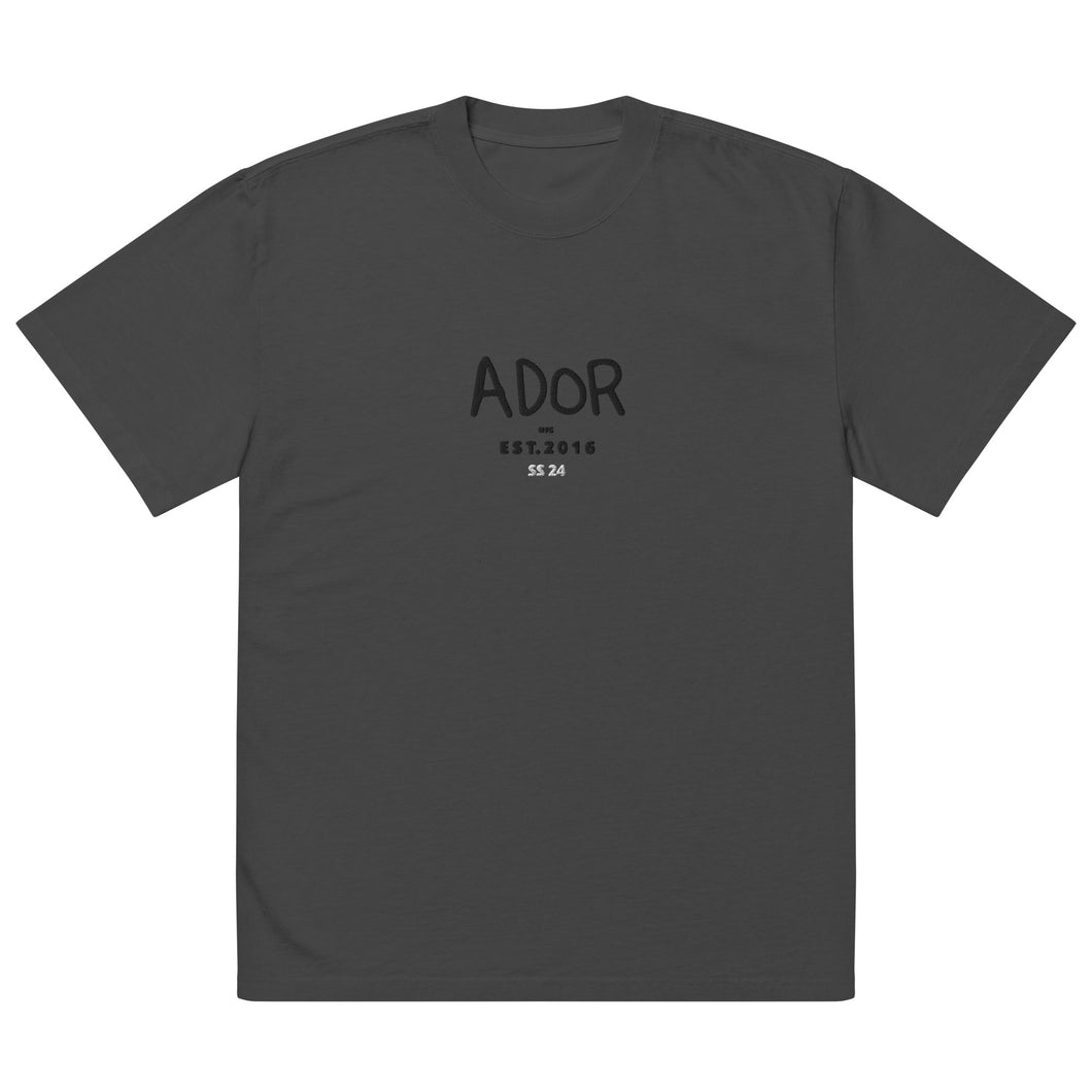 Black Out Ador NYC Oversized faded t-shirt